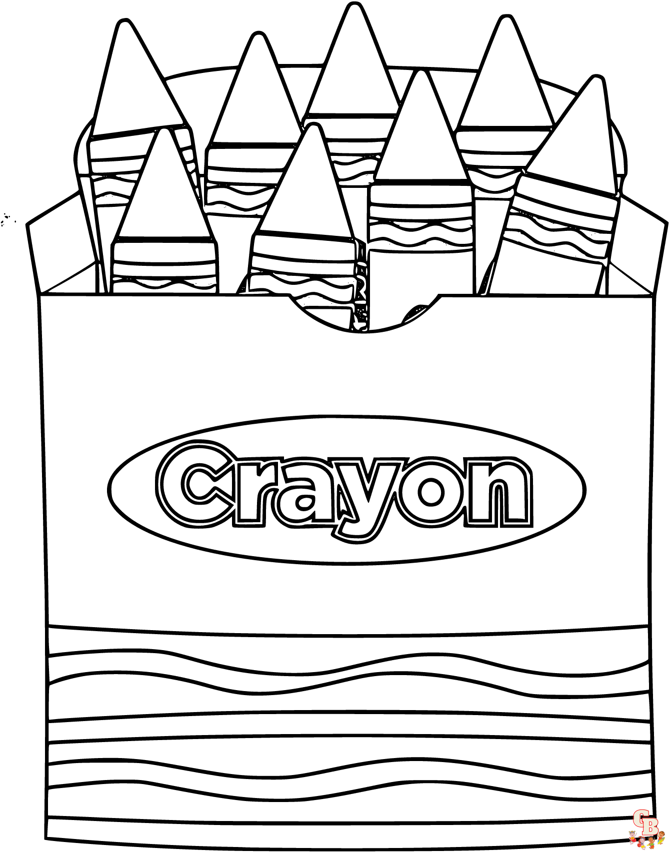 Printable Crayon coloring sheets