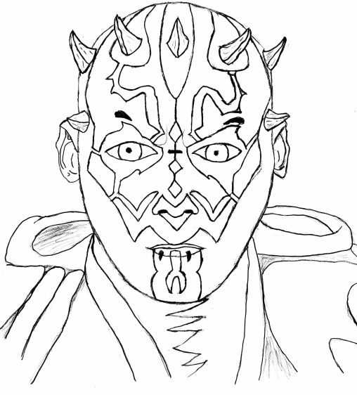 Printable Darth Maul Coloring Pages Free For Kids And Adults