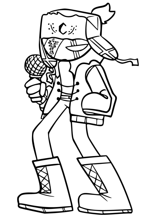 Printable Friday Night Funkin Coloring Pages Free