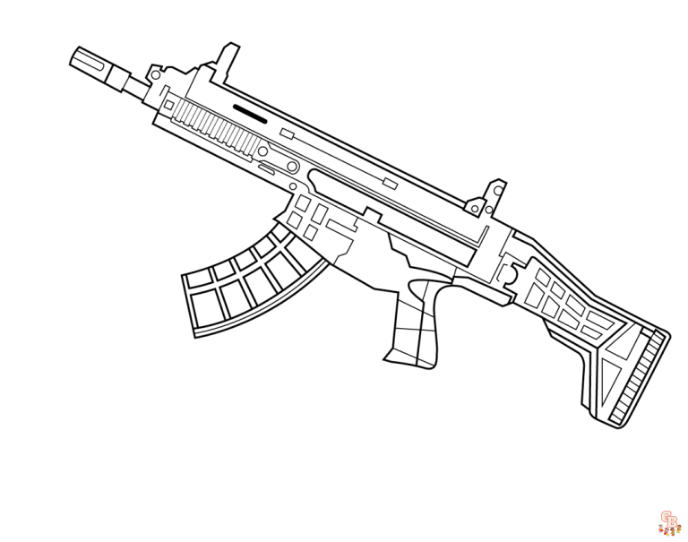 Printable Guns Coloring Pages Free For Kids And Adults