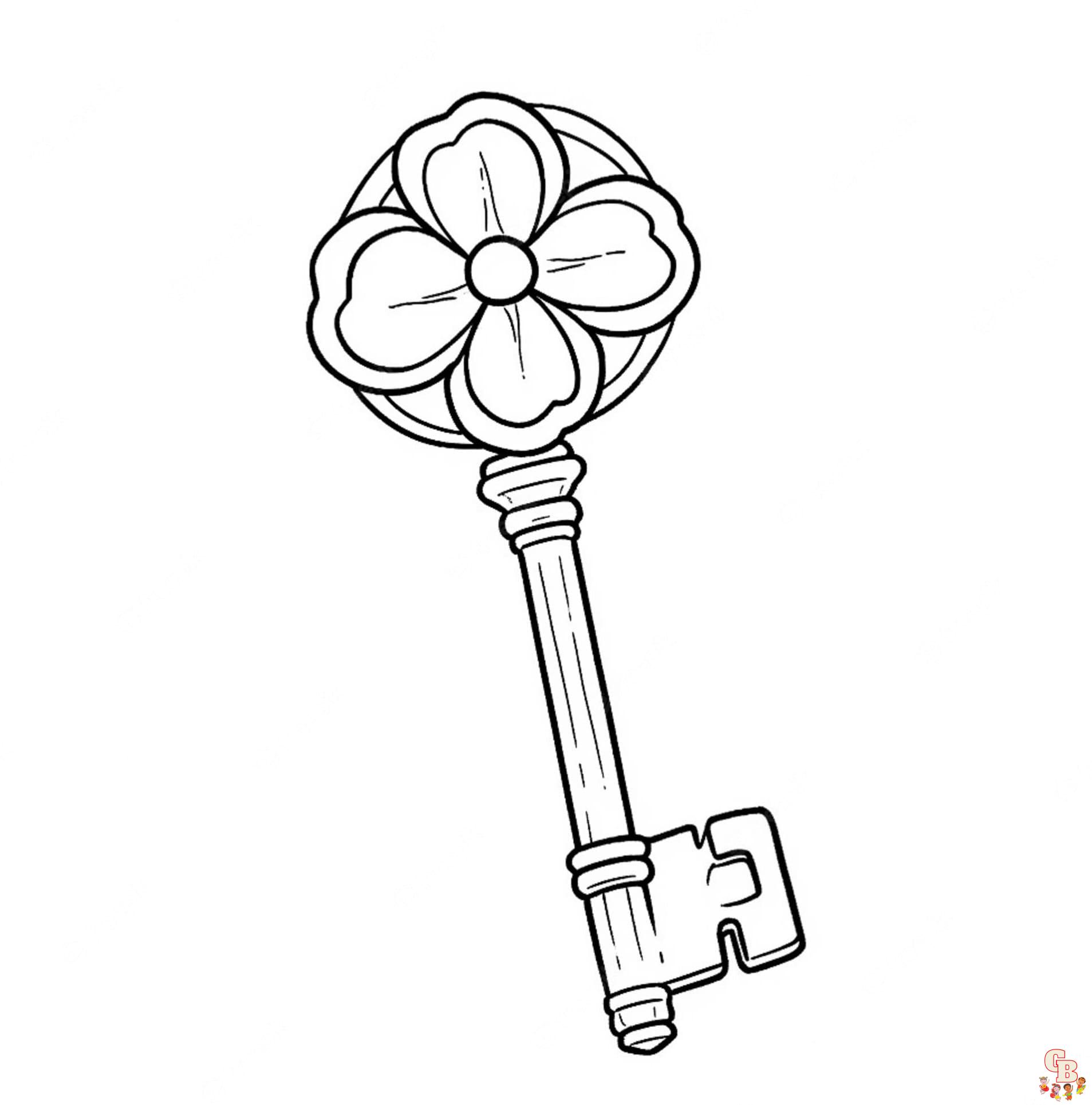 Key Coloring Pages