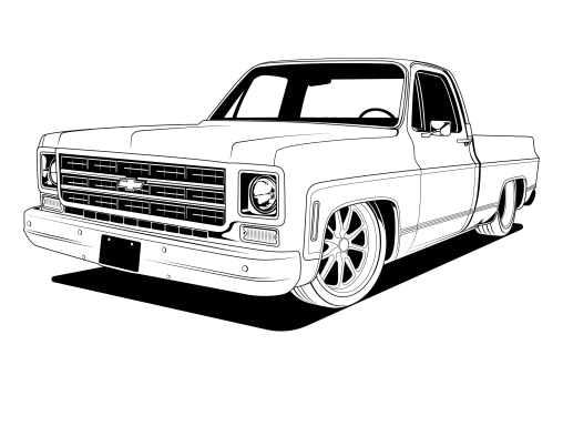 Printable Lowrider Coloring Pages Free For Kids And Adults