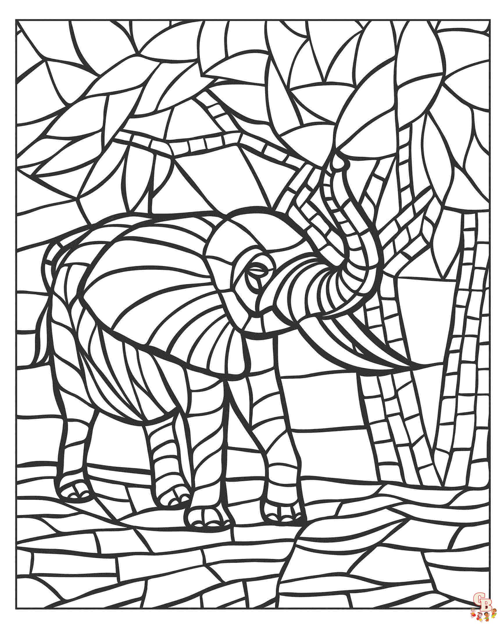 Mosaic Coloring Pages
