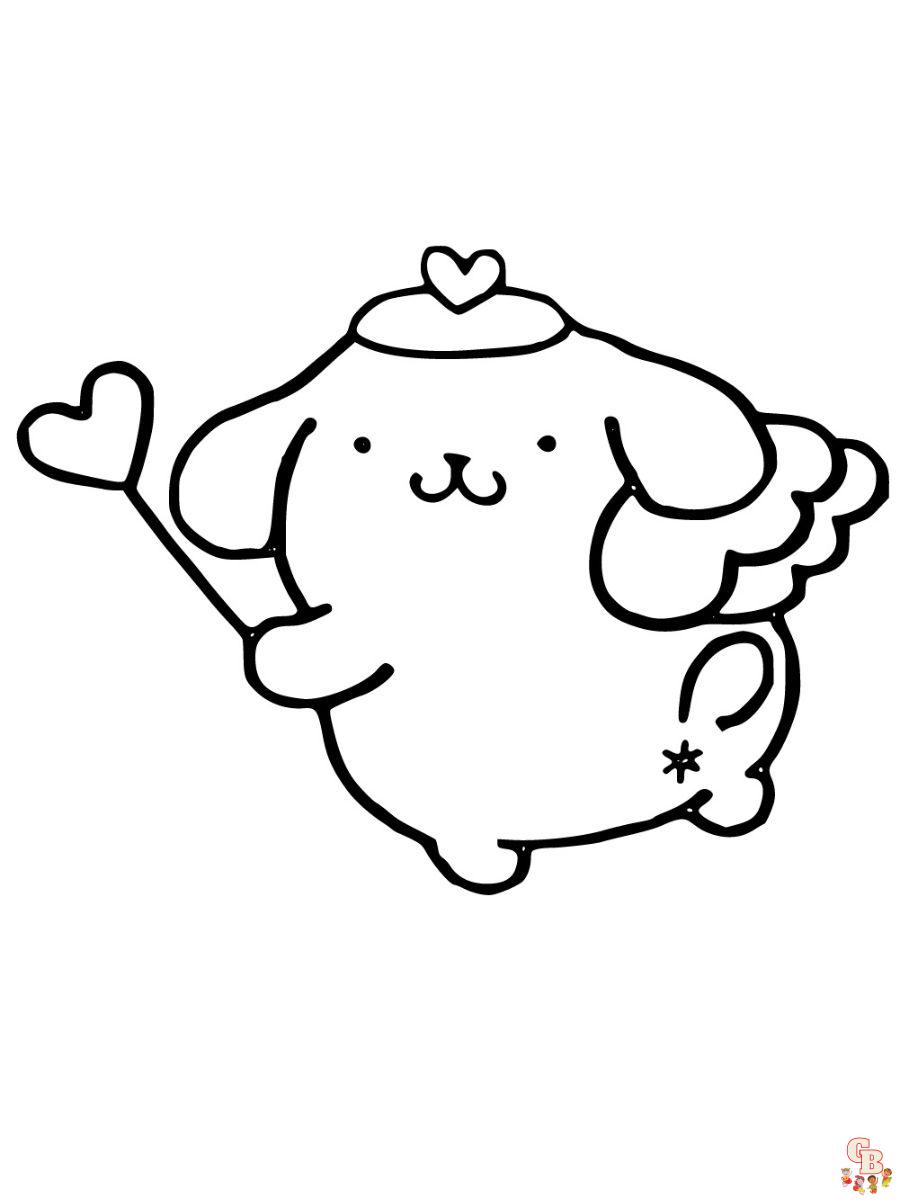 Printable pompompurin coloring pages