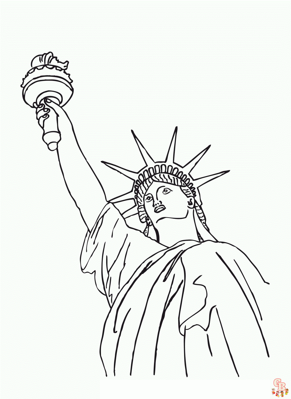 Printable statue of liberty coloring sheets