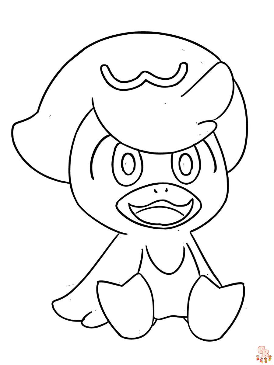 Quaxly coloring page