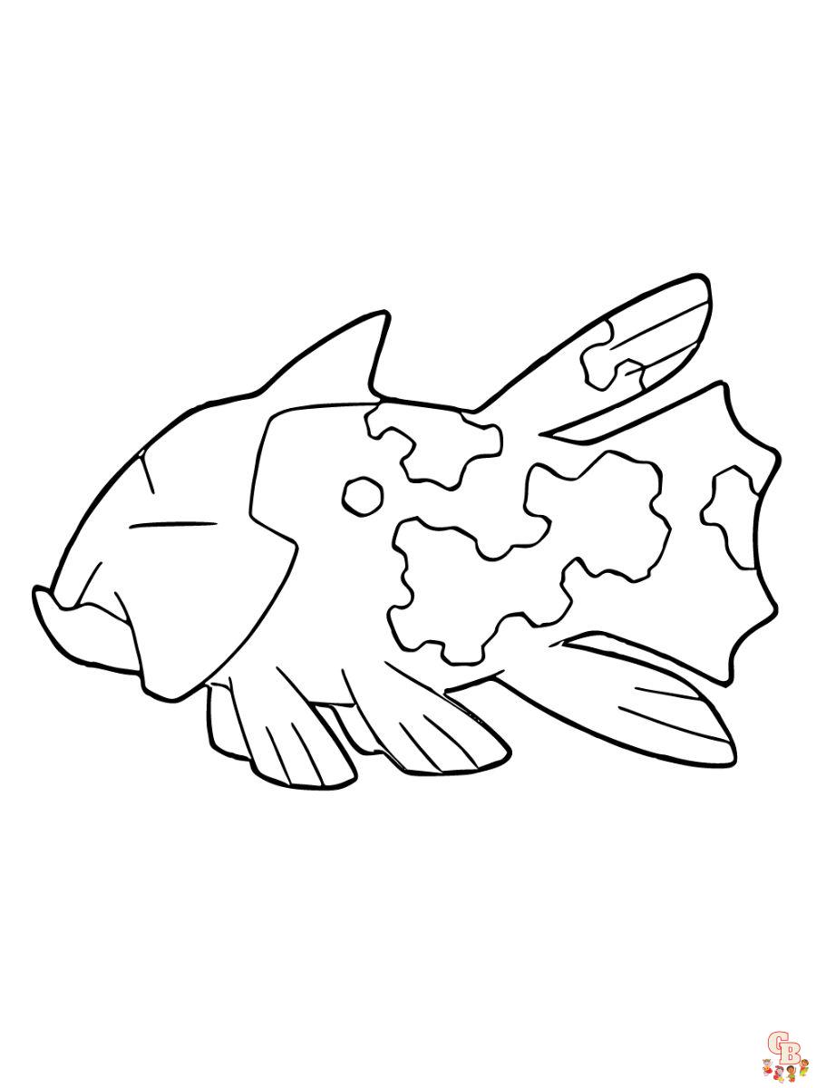 Relicanth coloring pages