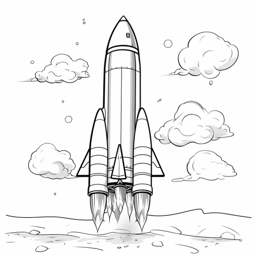 Printable Rocket Coloring Pages Free For Kids And Adults