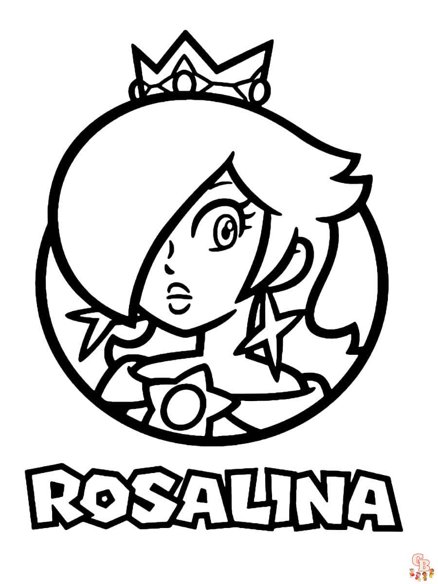 rosalina and luma coloring pages