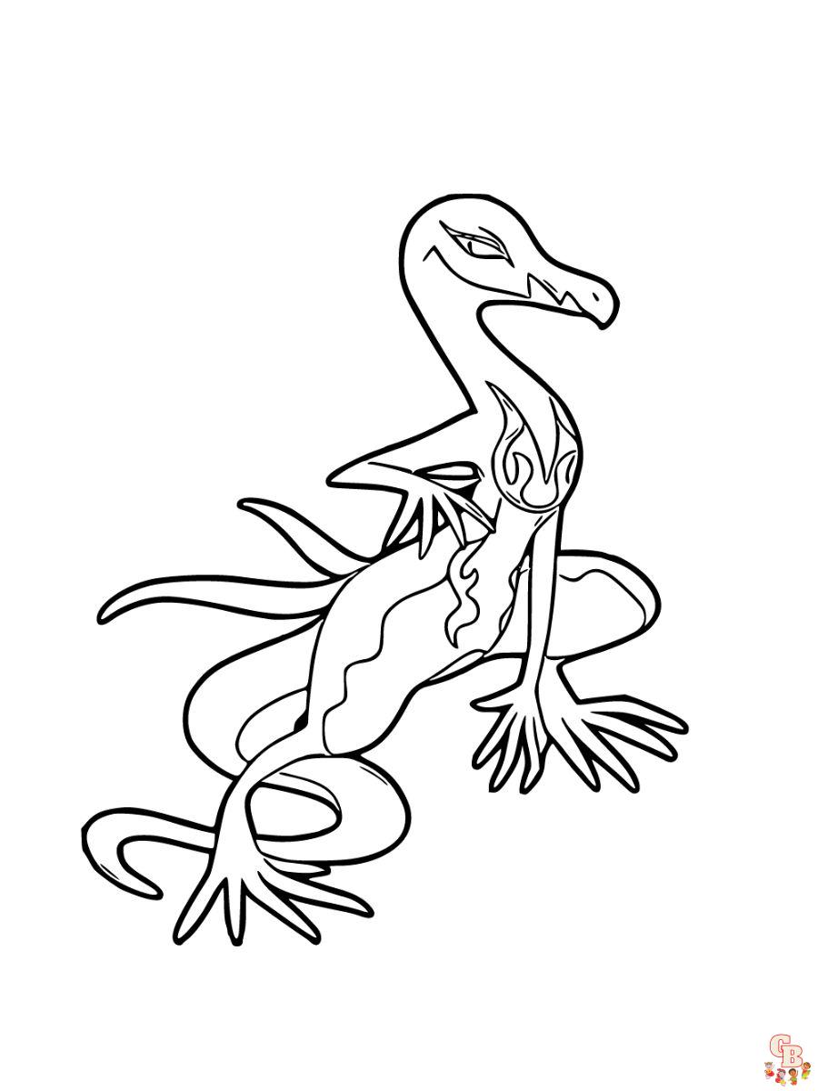 Salazzle coloring page