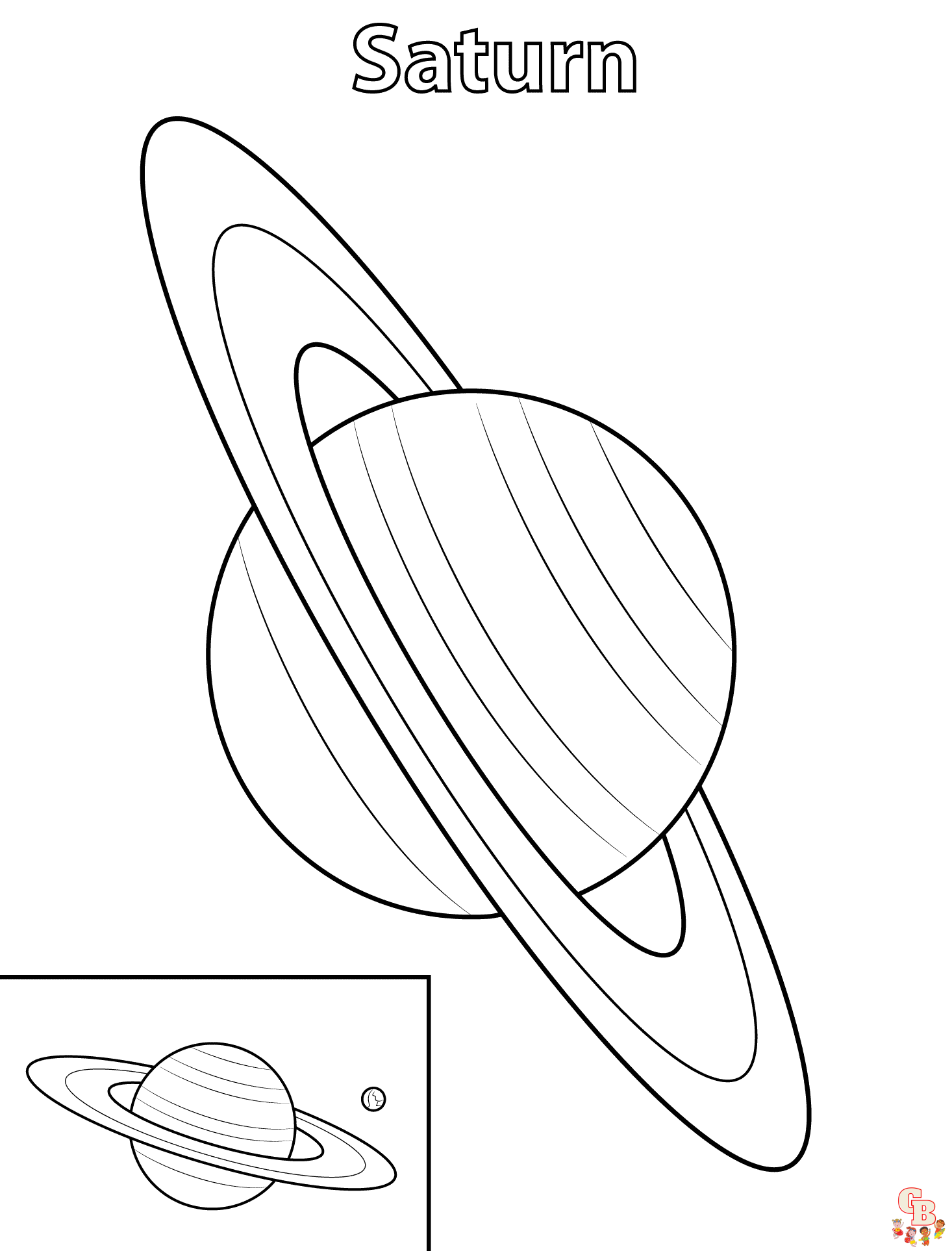 Saturn Coloring Pages