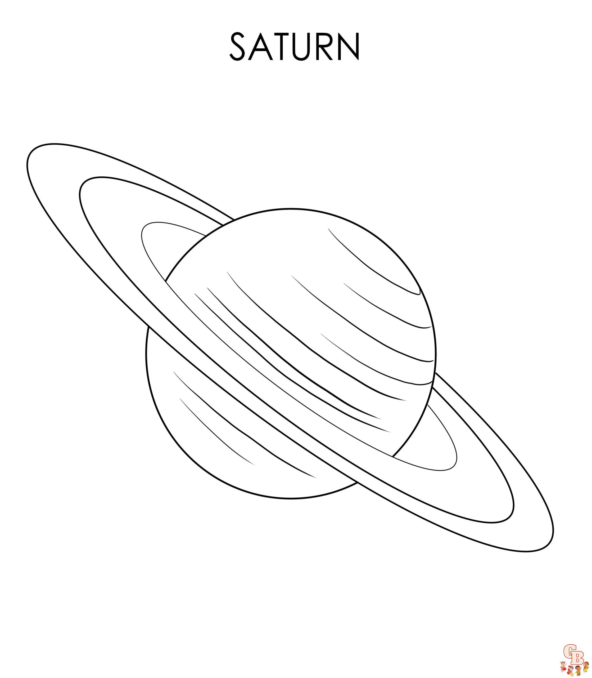 Saturn Coloring Pages