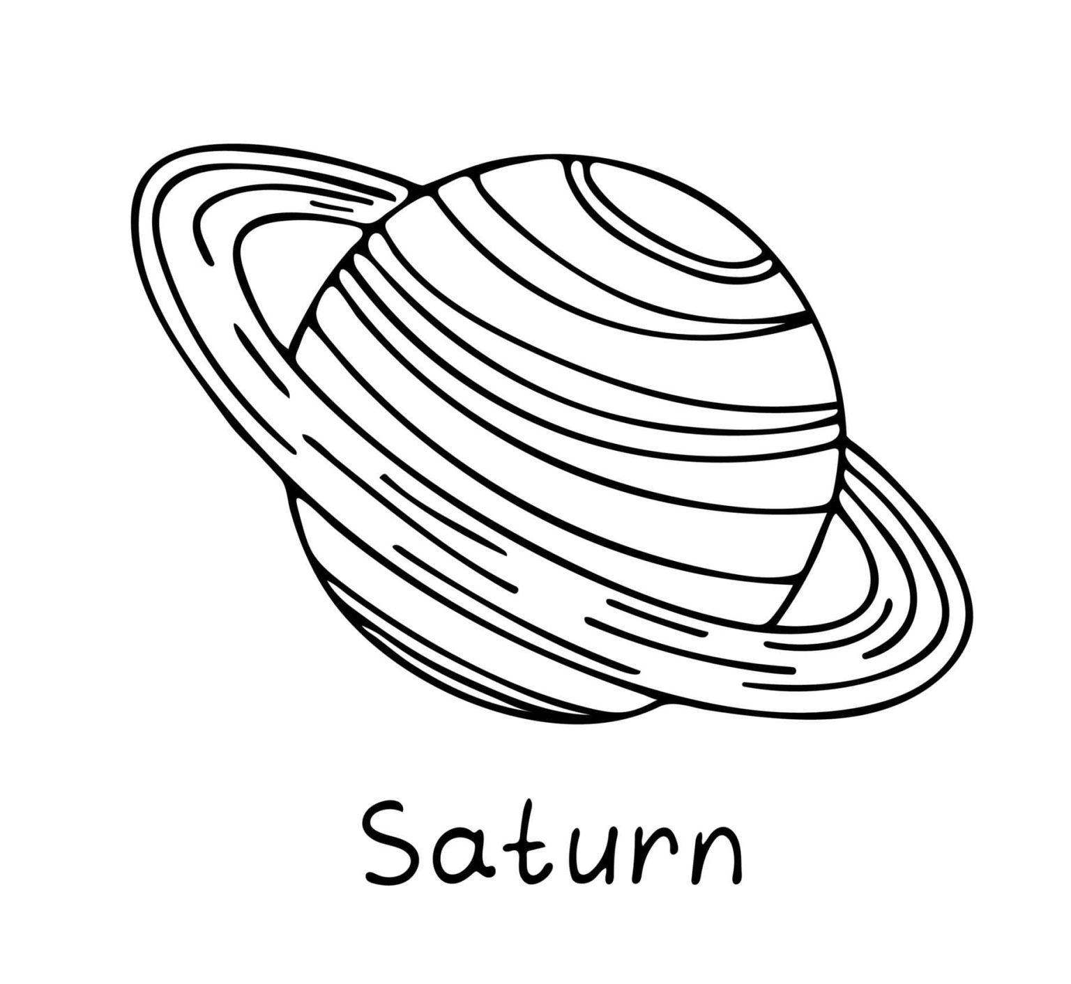 Printable Saturn Coloring Pages Free For Kids And Adults