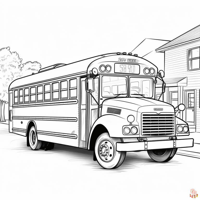 Printable School Bus Coloring Pages Free For Kids And Adults