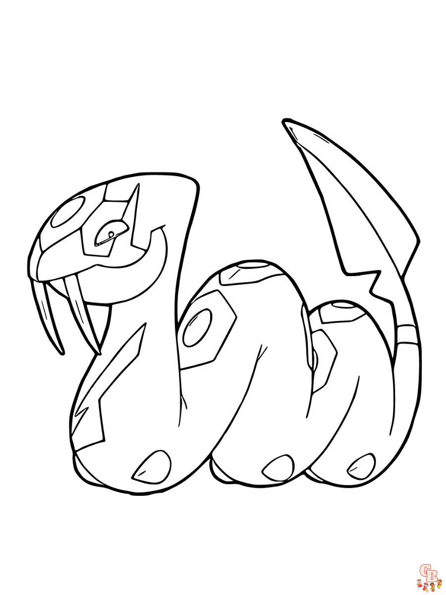 Seviper coloring pages