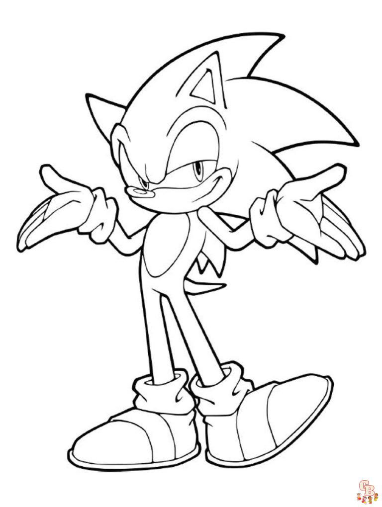 100+ Sonic the Hedgehog Coloring Pages Free - GBColoring