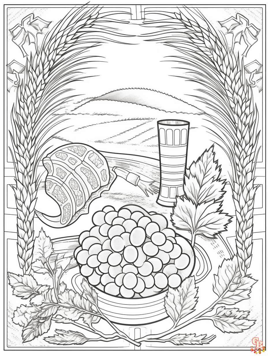 Shavuot coloring pages printable free