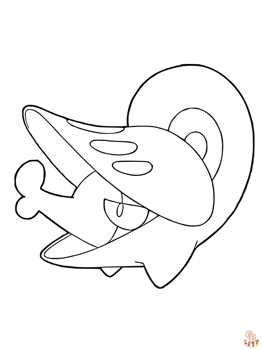 Shelmet coloring page
