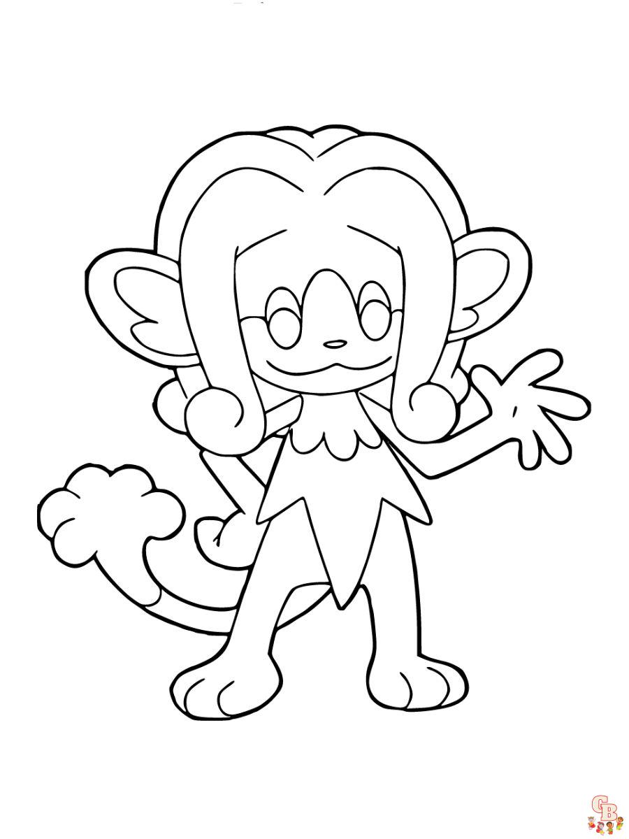Simipour coloring page
