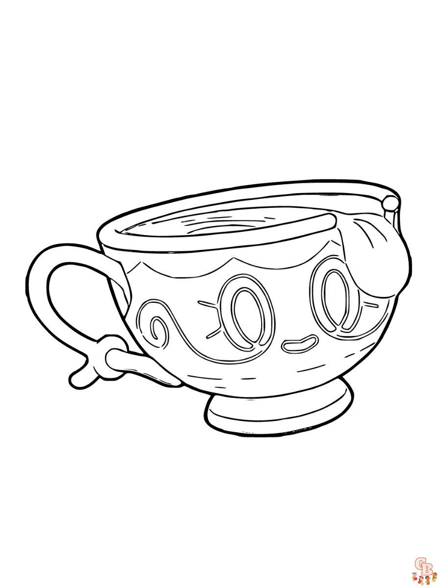 Sinistea coloring page