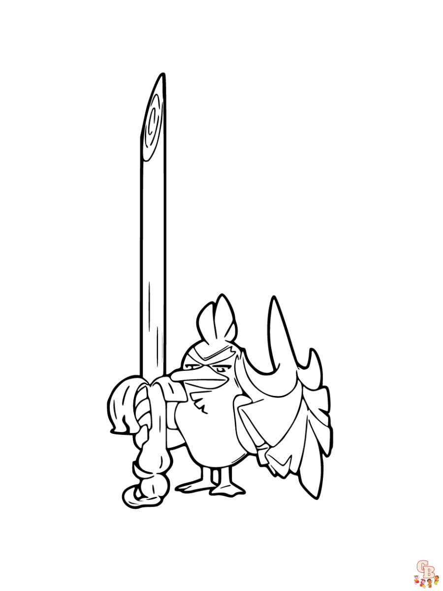 Sirfetch coloring pages