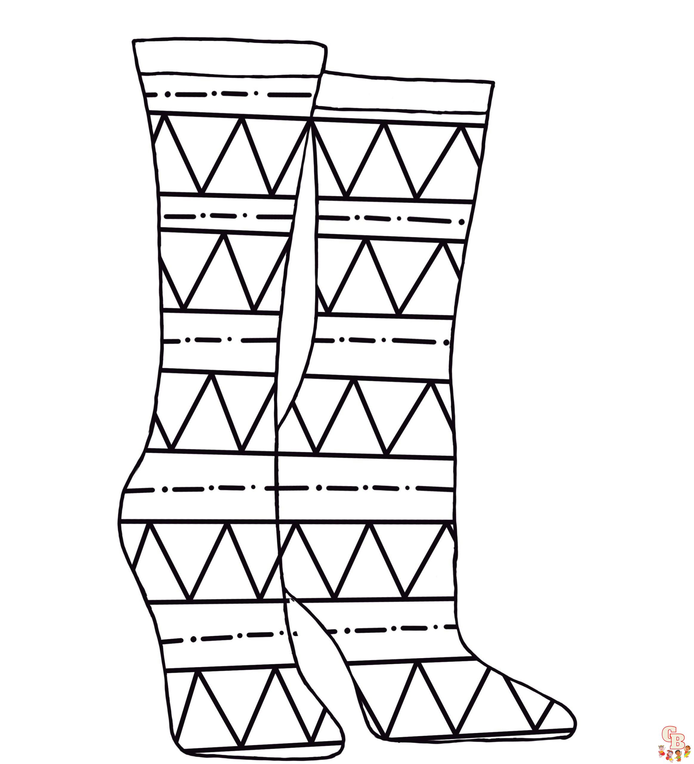 Socks Coloring Pages