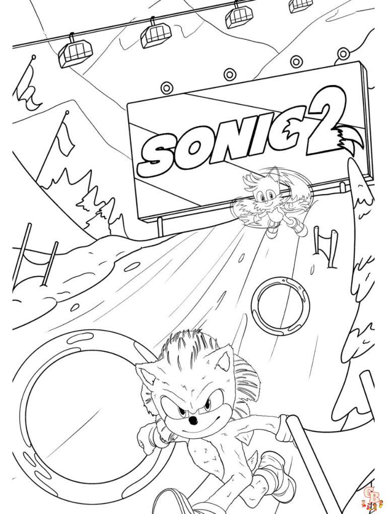 100+ Sonic the Hedgehog Coloring Pages Free GBColoring
