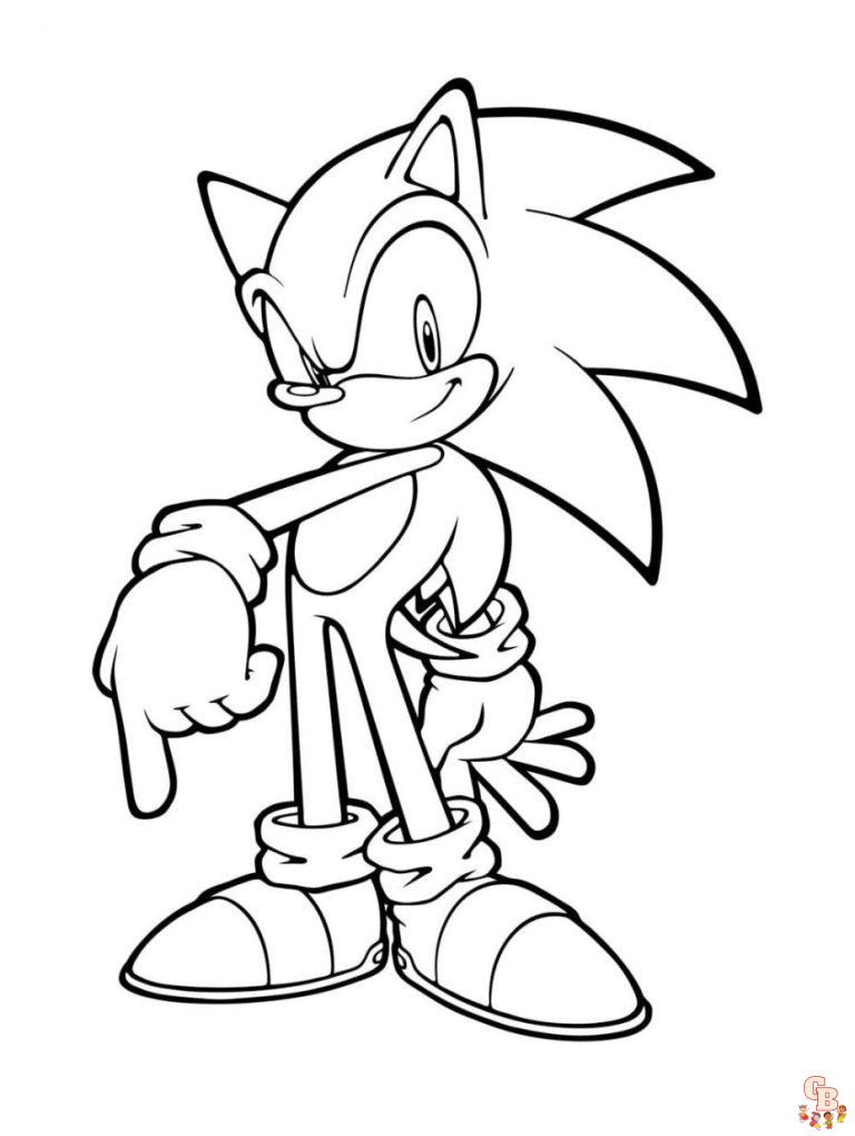 100+ Sonic the Hedgehog Coloring Pages Free - GBColoring