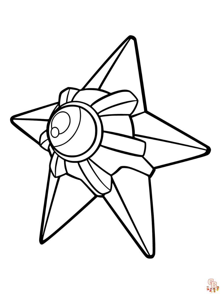 Staryu coloring pages