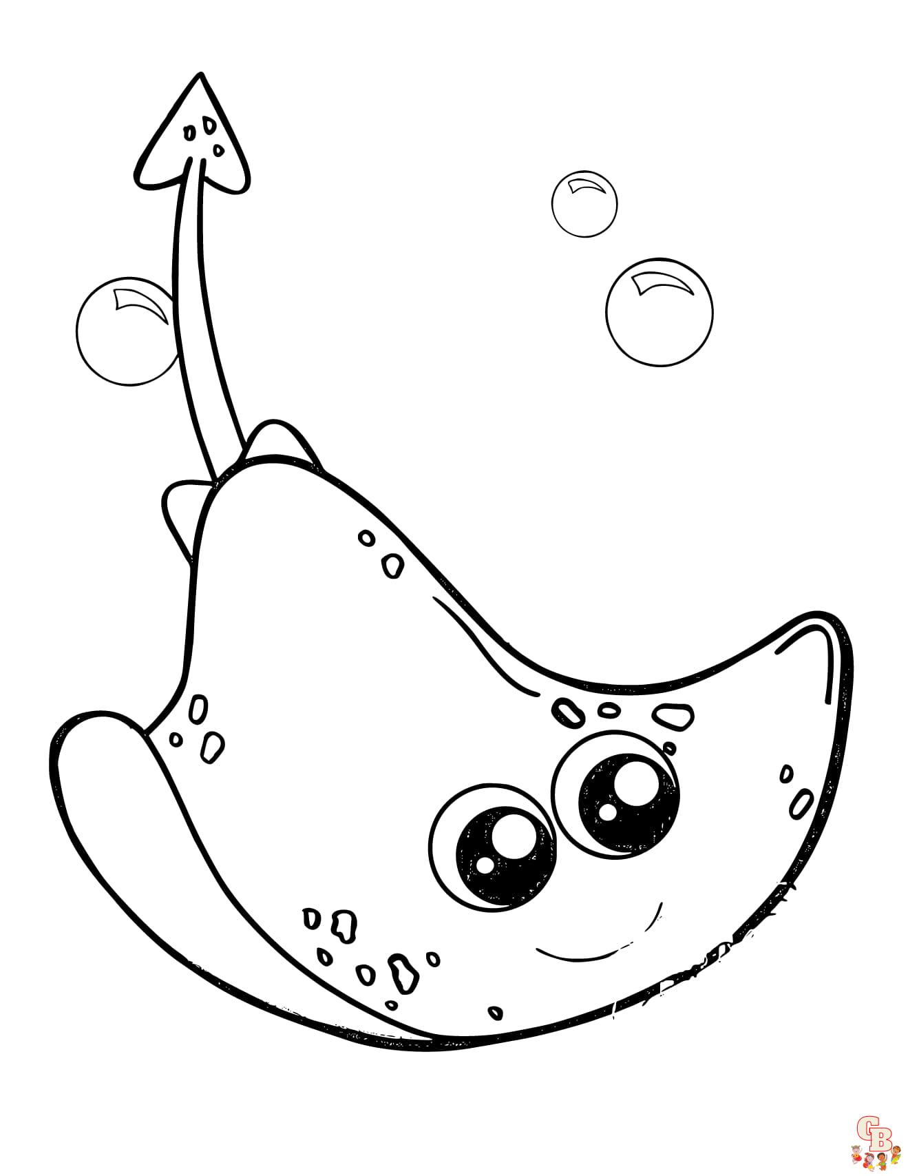 Stingrays Coloring Pages