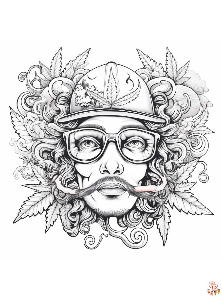 Stoner coloring pages