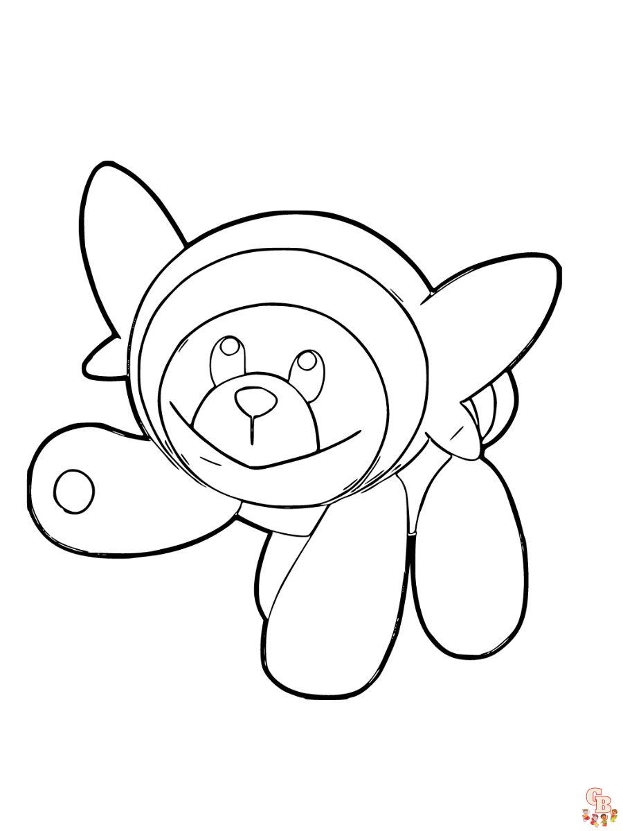 Stufful coloring page