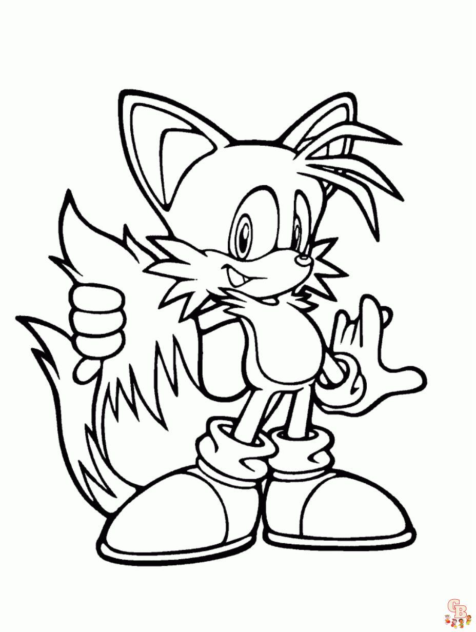 Sonic coloring pages