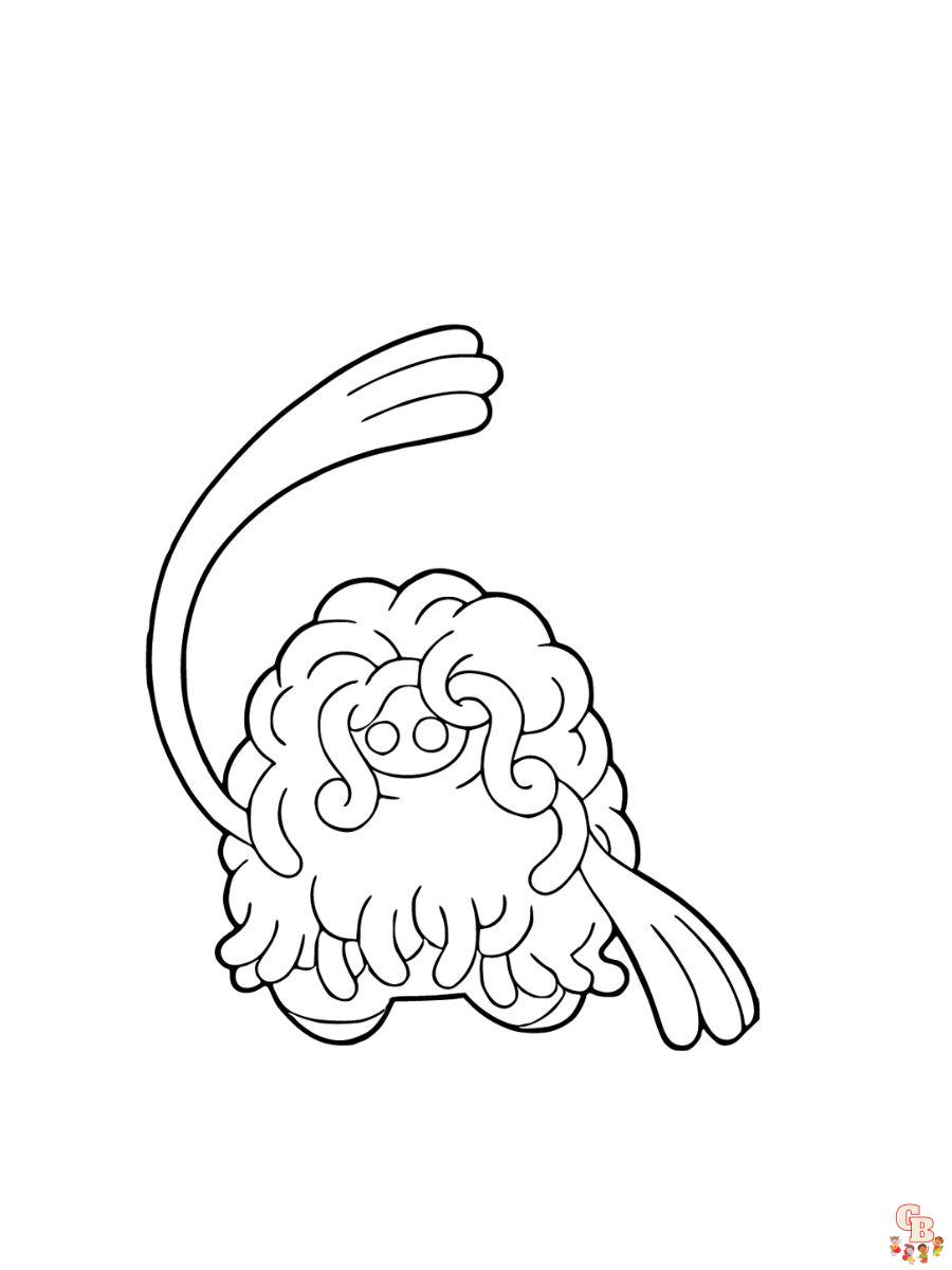 Tangrowth coloring pages