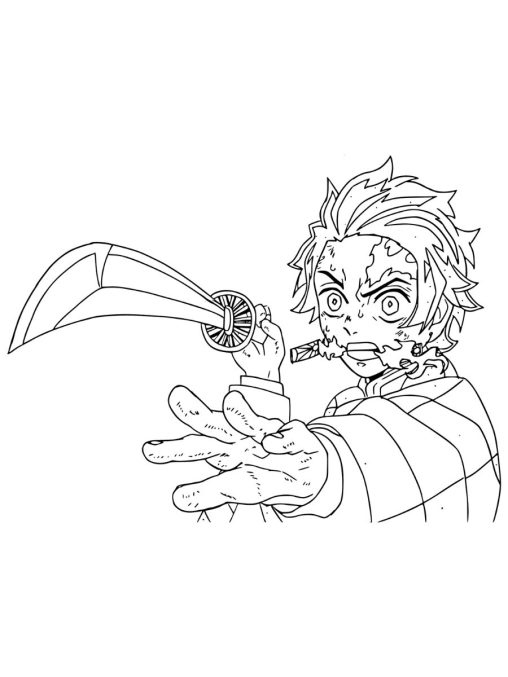 Demon Slayer Coloring Pages Printable, Free, and Easy