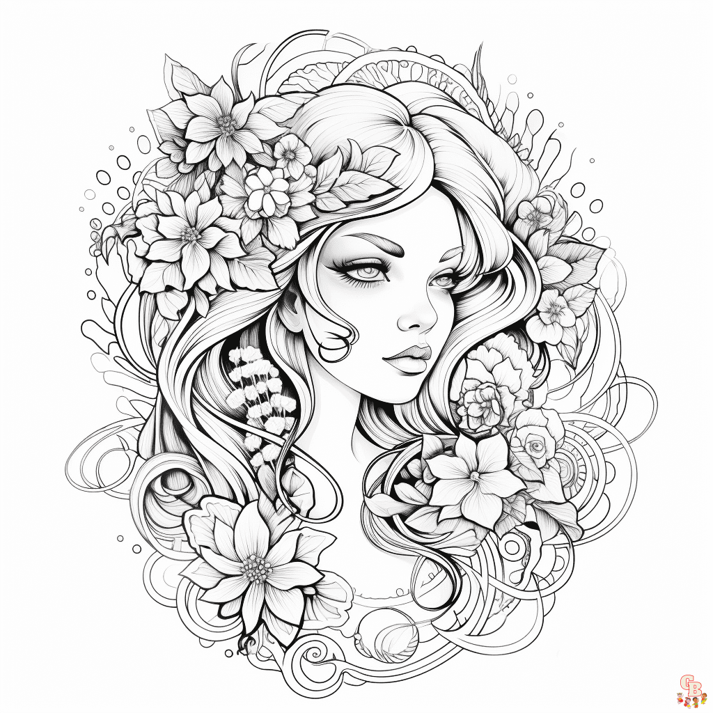Tattoo coloring pages printable