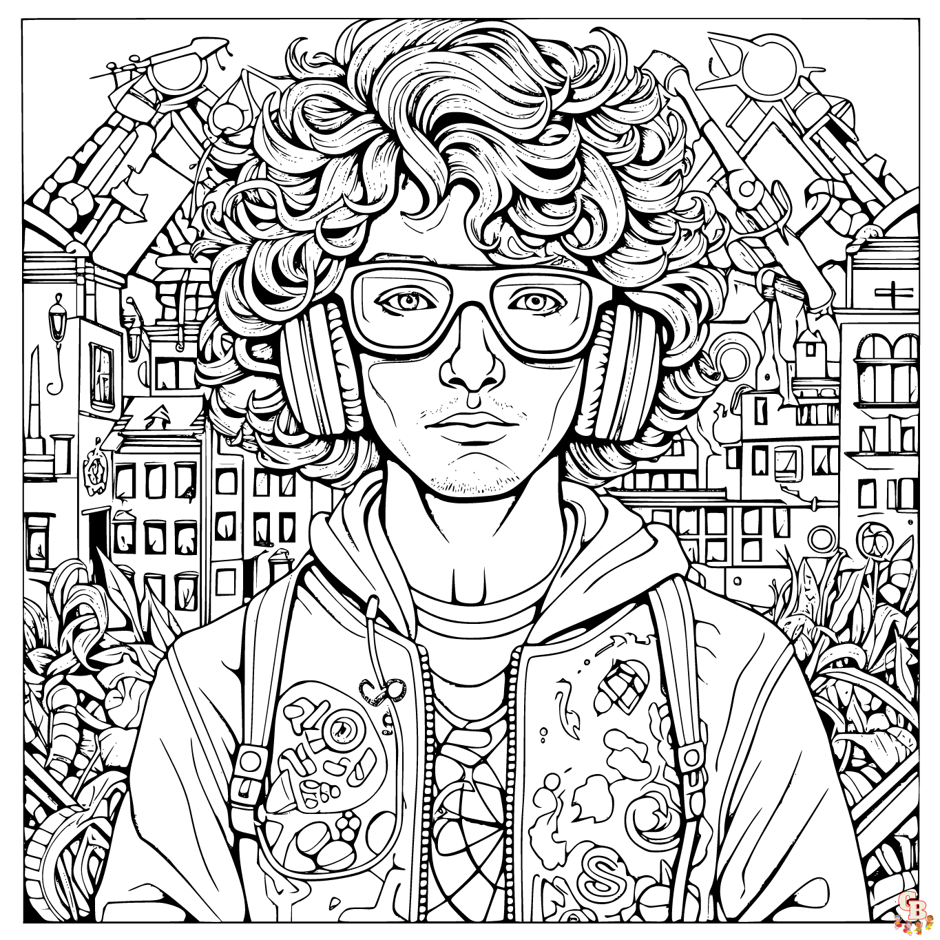 Teenage coloring page free