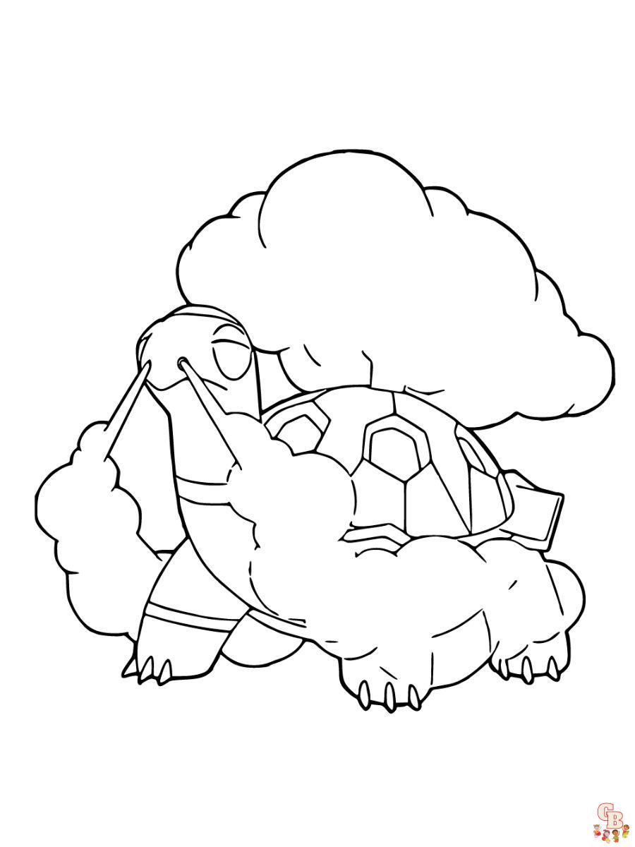 Torkoal coloring page
