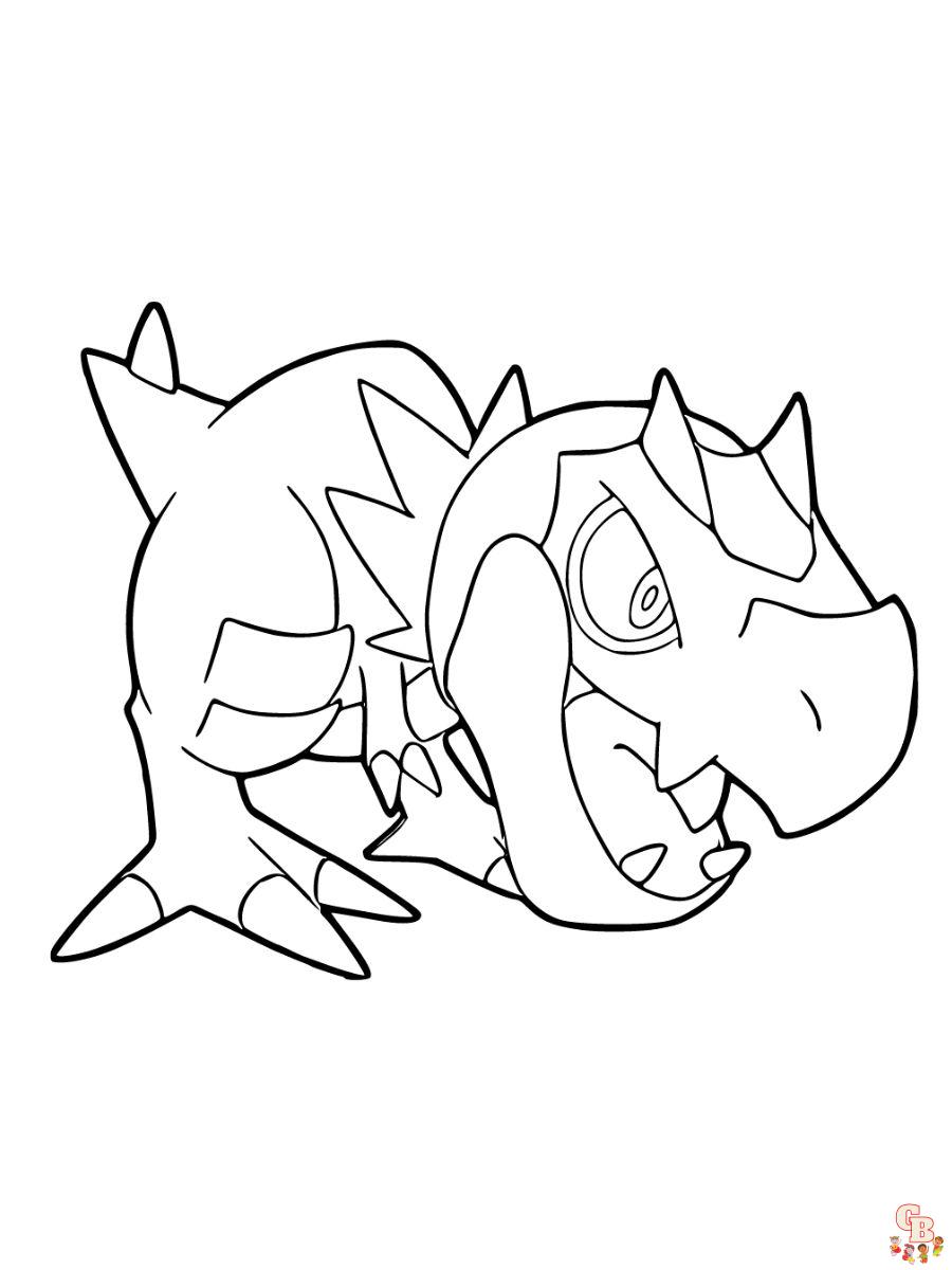 Tyrunt coloring page