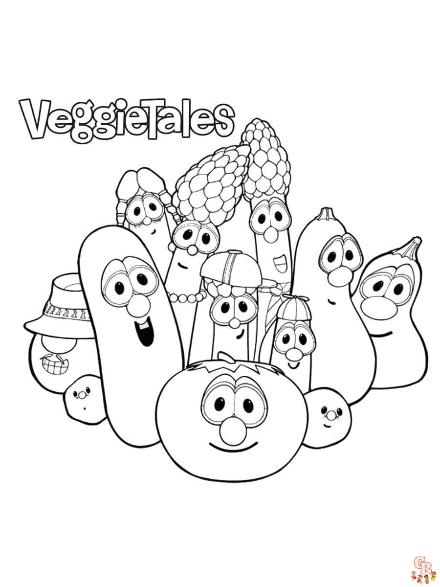 How to Draw Bob and Larry from Veggietales with Easy Step by Step