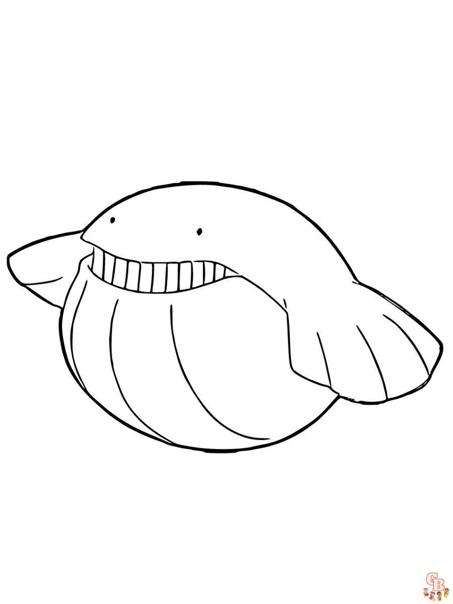 Wailmer coloring page