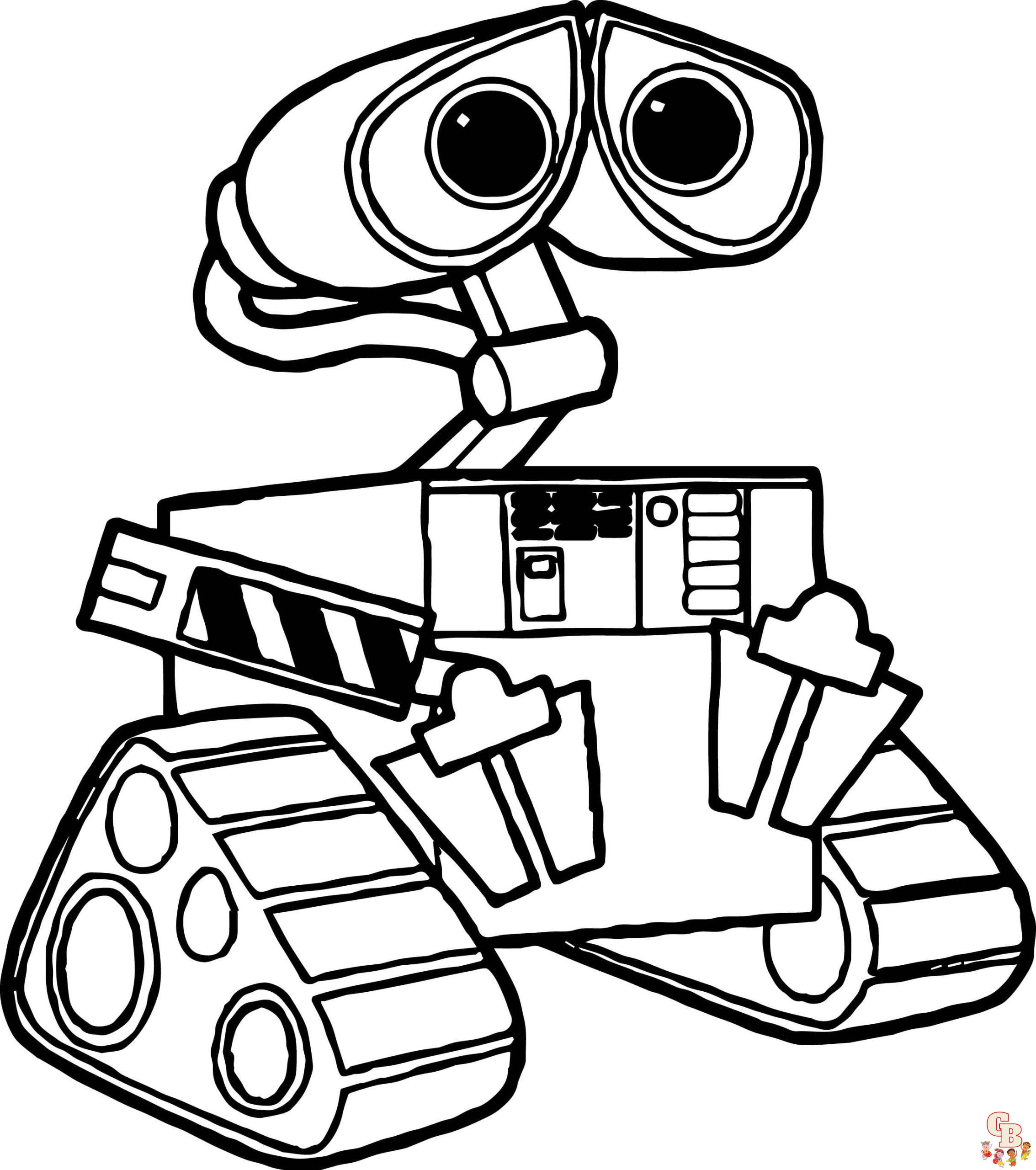 Wall E coloring pages printable free