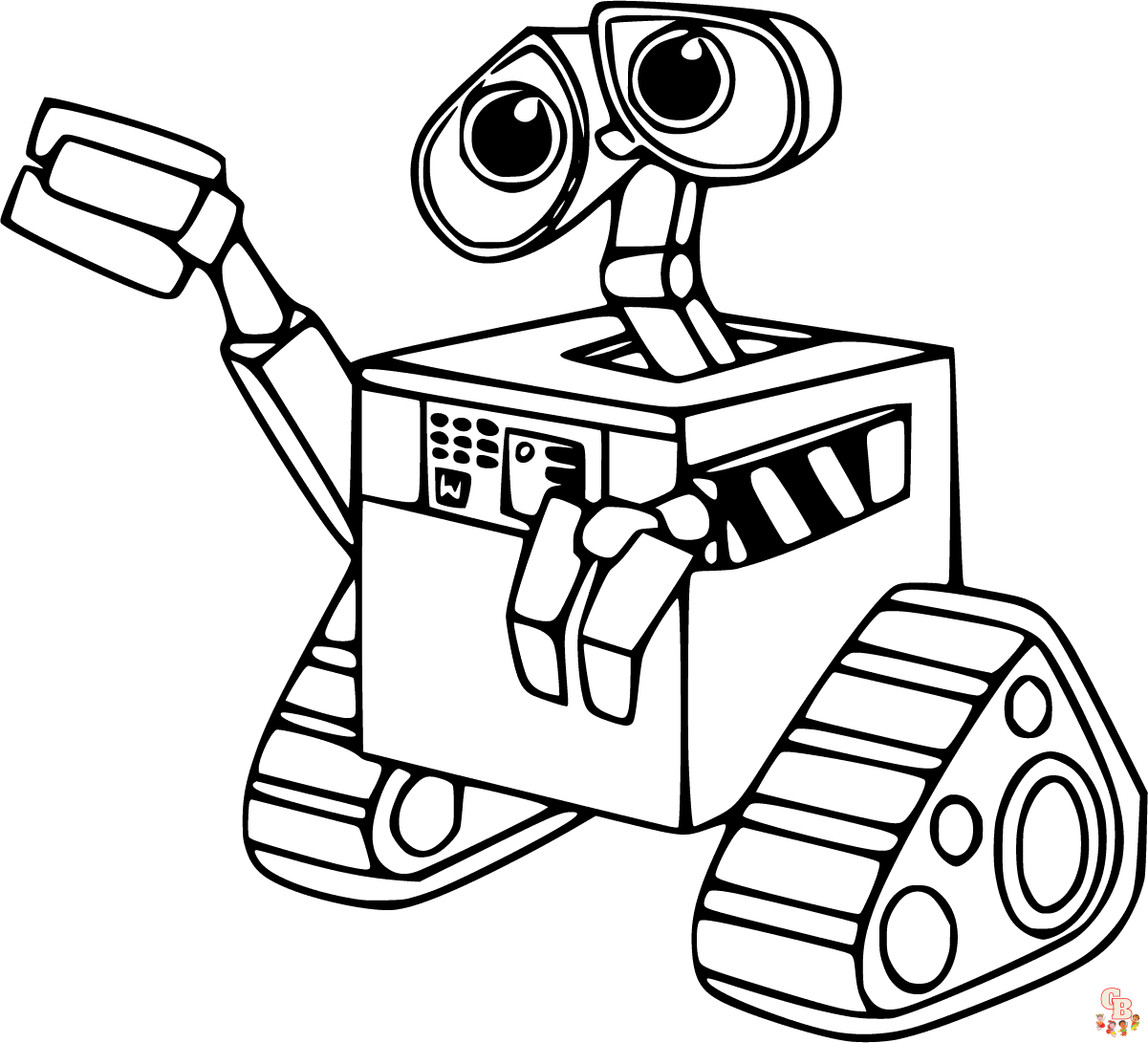 Wall E coloring pages printable