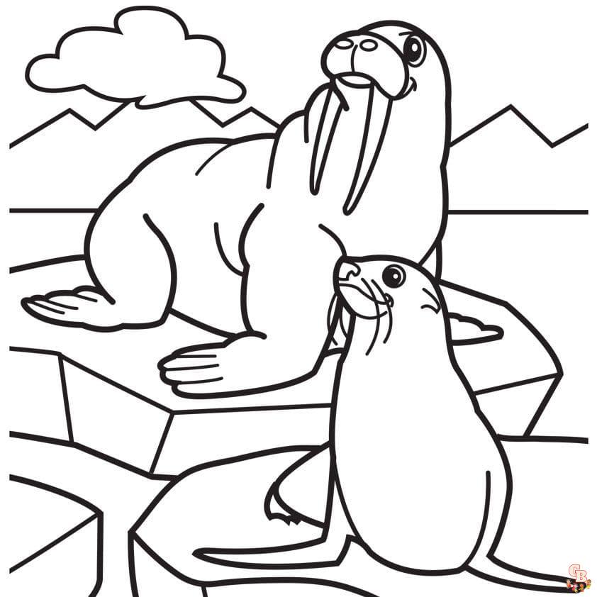 Walrus Coloring Pages