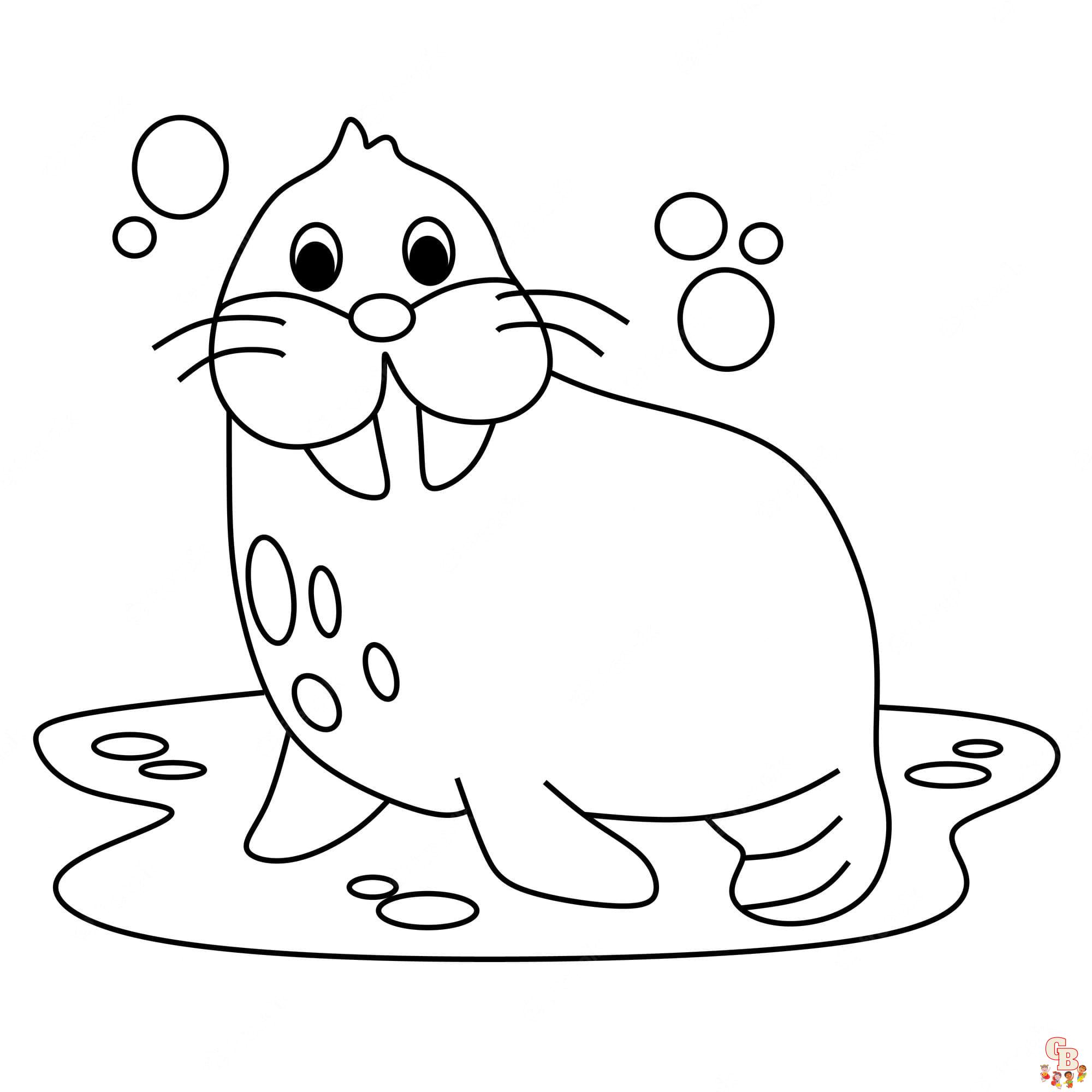 Walrus Coloring Pages
