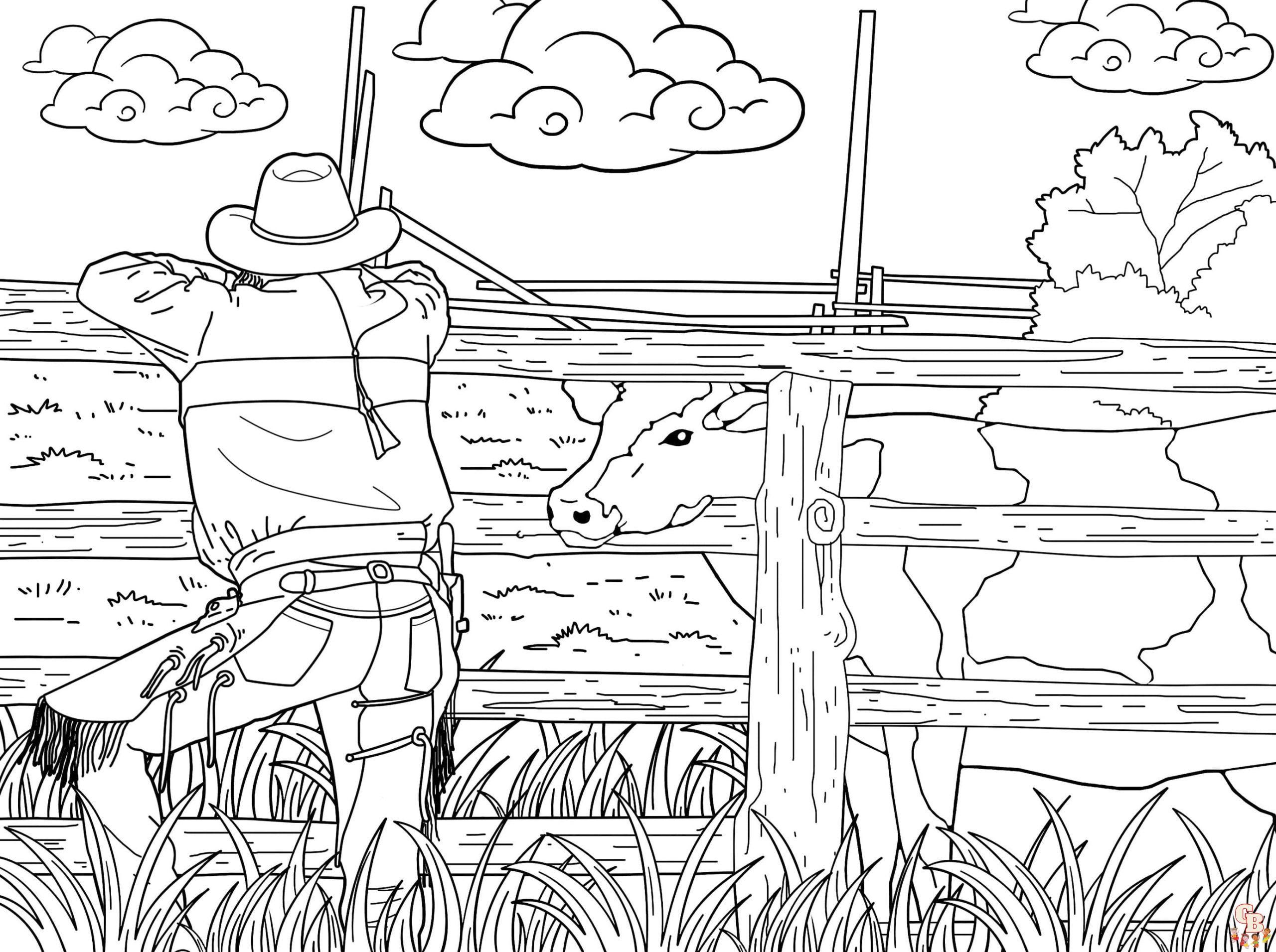 Western Coloring Sheets
