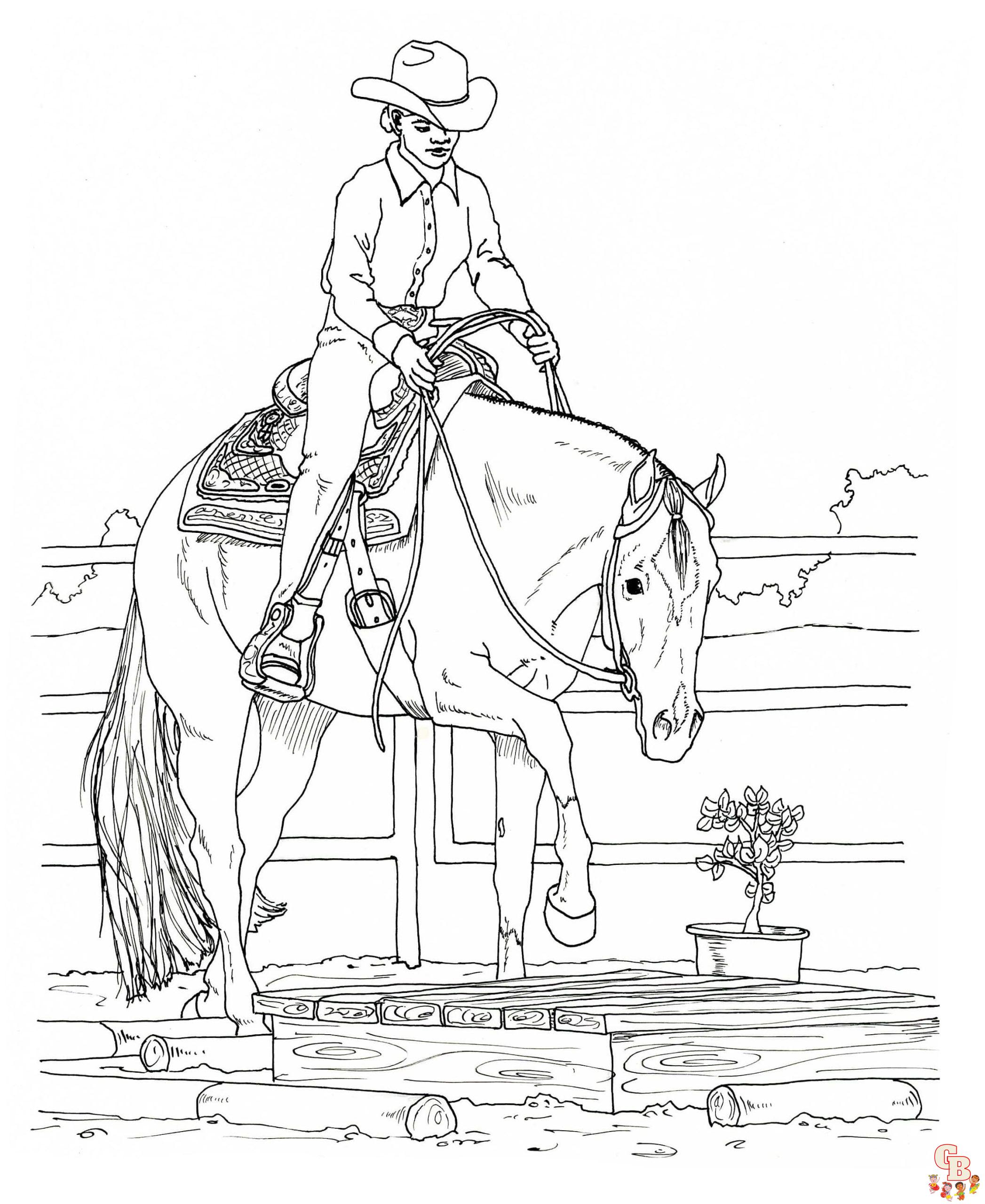 Western coloring pages free