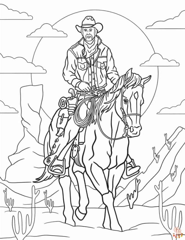 Western coloring pages printable