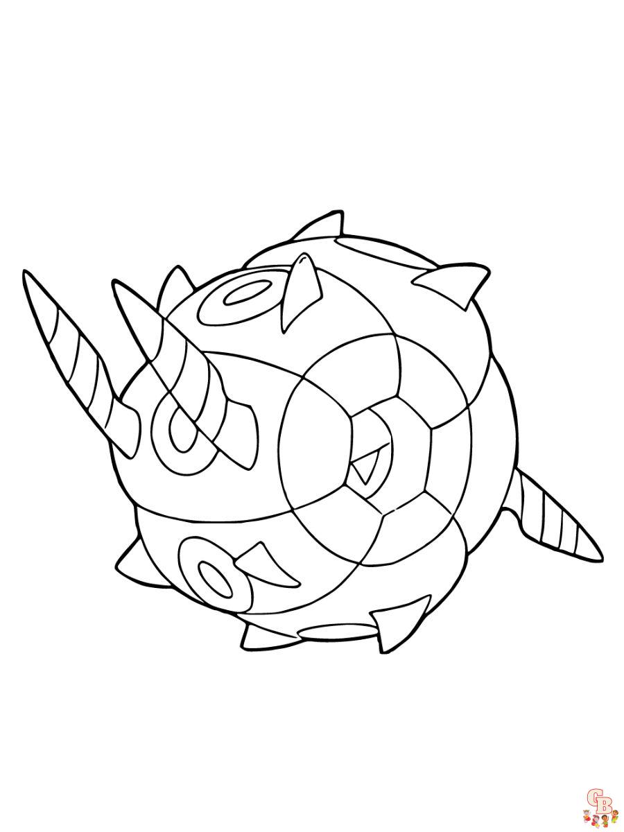 Whirlipede coloring page