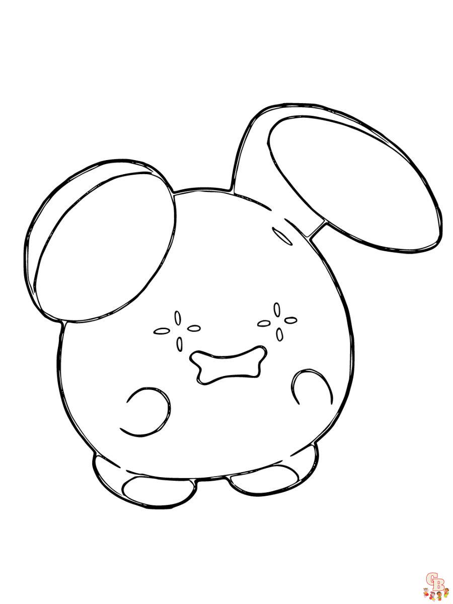 Whismur coloring pages